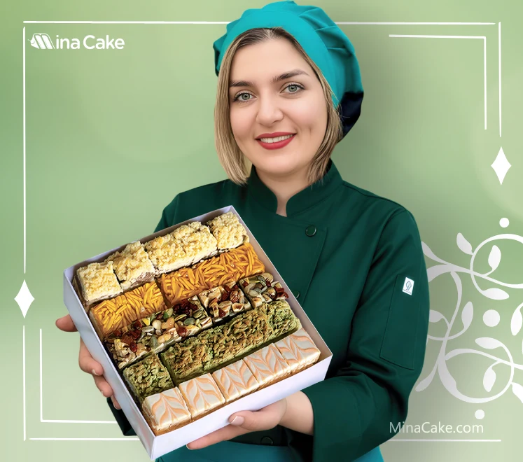 پکیج شیرینی های اسلایسی فرانسوی